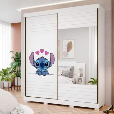 Imagem de Adesivo para Guarda Roupa Stitch Apaixonado - Lojinha da Luc Adesivos