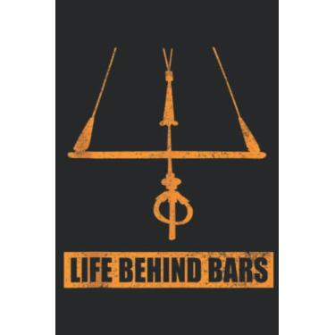 Imagem de Cool Kiteboarding Kitesurfing Gift Funny Life Behind Bars Saying: Lined Journal Notebook To Do Schedule, Medium 6x9 Inches, 100 Pages, Printed Cover