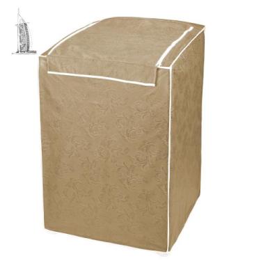 Imagem de Capa para Maquina de Lavar 7 kg a 9 kg - Minha Loja Bordados, Bege