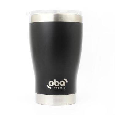 Imagem de Xicara Térmico Aço Inox Com Tampa 473 Ml Oba Térmic