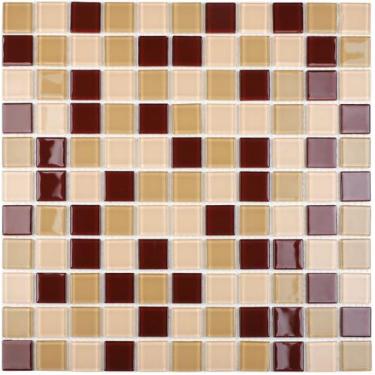 Imagem de PASTILHA DE VIDRO- MIX2514 -MISC CRISTAL BEGE 30x30cm - GLASS MOSAIC