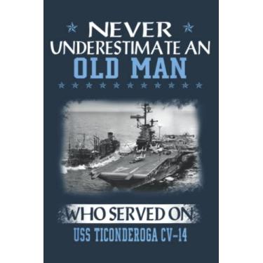 Imagem de USS Ticonderoga CV-14 Veterans Day Father Day: Study Notebook, 6 x 9 inches, 120 pages