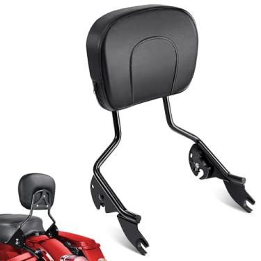 Imagem de Benlari Encosto destacável do passageiro, encosto traseiro de liberação rápida Sissy Bar compatível com Harley Davidson Street Glide Road King Electra Glide Road Glide 2009-2024, preto