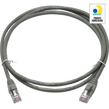 Imagem de Cabo De Rede Rj45 Cat5e 2,5m Cinza Nexans 78289