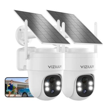 Imagem de Câmeras de Segurança VIZIUUY Solar Wireless - Pacote com 3 Câmeras de 