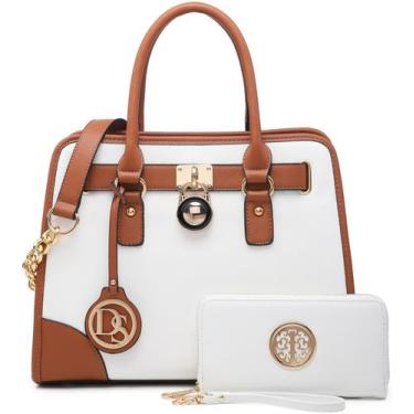 Imagem de Bolsa de mão Dasein, bolsa feminina de design com carteira corresponde