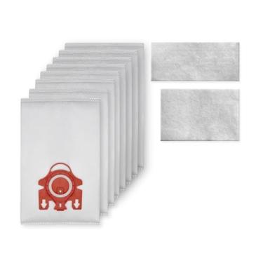 Imagem de Quick Parts Delivery Saco de pó a vácuo - Saco de pó de tecido durável - Saco de pó premium - Saco de aspirador de pó de design leve - (8 sacos + 2 filtros)