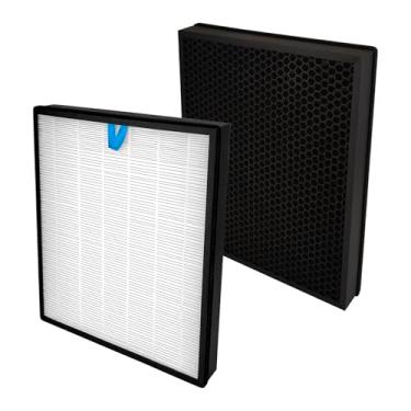 Imagem de Pacote com 2 filtros de substituição Vital 200S compatíveis com purificador de ar LEVOIT Vital 200S, filtro HEPA verdadeiro Vital 200S H13, filtros 3 em 1 de carbono ativado Vital 200S-P, substitui