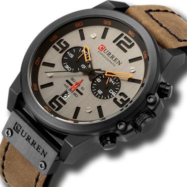 Imagem de Relógio Curren Technos 8314 9620 para homens com caixa de 47 mm
