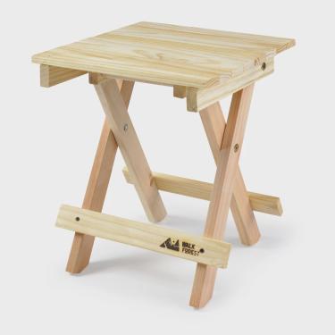 Imagem de Banqueta Dobrável de Madeira Maciça