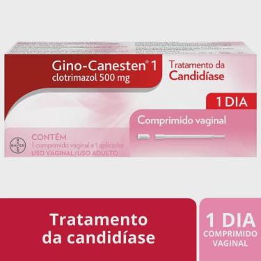 Imagem de Gino canesten 1 dia comprimido vaginal 500 mg com aplicador