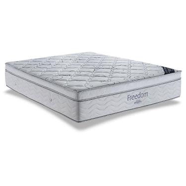 Imagem de Colchão King Espuma Viscoelástico Visco Molas Ensacadas Superpocket Freedom Ortopillow (186x198x32) - Ortobom