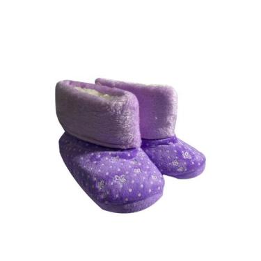 Imagem de Pantufa botinha infantil vsi06042 - Rocie, 32-33, Lilás, Ref, Vsi06042
