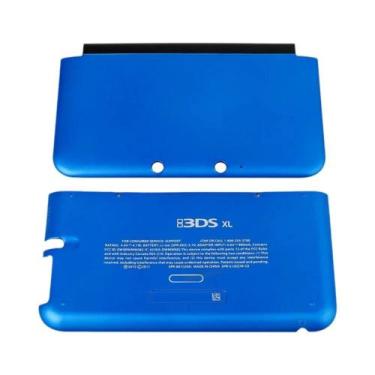 Imagem de Capa Frontal para 3DS XL/LL - 7 Cores (Preto e Rosa), Azul