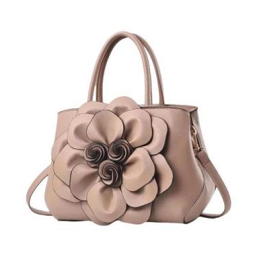 Imagem de Bolsa Feminina Crossbody de Luxo - Grande Capacidade, Rosa - Moda 2024