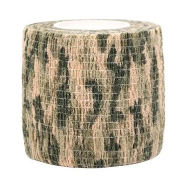 Imagem de Bandagem Elástica Autoadesiva Camuflada (4,5m) - Kit com 1, 3 ou 6 Peç