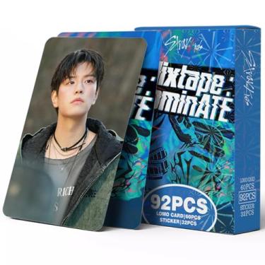 Imagem de KPOPBP 60 peças Mixtape Dominate Album Photocards Kpop Lomo conjunto de cartões Felix HYUNJIN produtos de presente para meninos e meninas SKZ