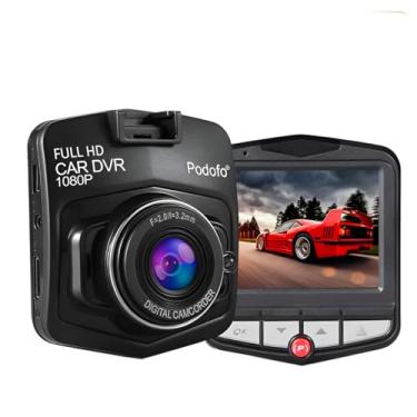 Imagem de Câmera Veicular DVR Full HD 1080P, Tela LCD, Visão Noturna, USB, Com Bateria Recarregável