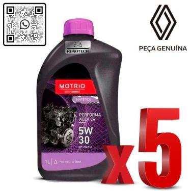 Imagem de 8660089614 - kit com 5 unidades de óleo 5w30 sintético acea c4 - motor