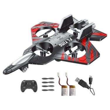 Imagem de Generic Avião de brinquedo de espuma com controle remoto, avião de brinquedo RC para crianças, para jardim, aniversário, Vermelho
