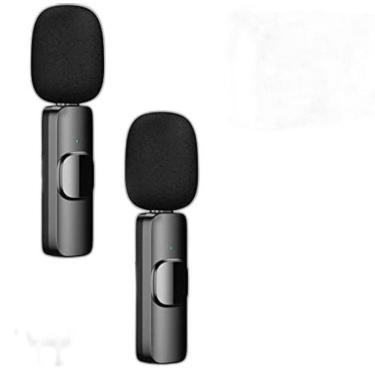 Imagem de Microfone Lapela Duplo Sem Fio Profissional Wireless Celular