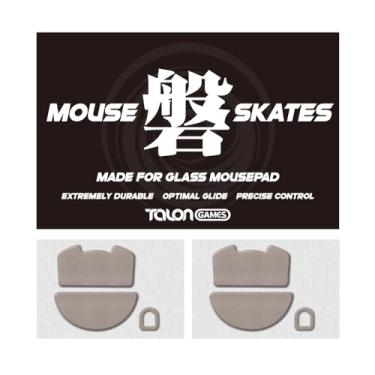 Imagem de TALONGAMES Patins de mouse compatíveis com Razer Viper V3 Pro – Universal para mousepads de vidro, alta durabilidade, baixo ruído, deslizamento suave e controle preciso, borda curva (série , cáqui)