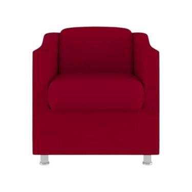 Imagem de Poltrona decorativa para salas de receção(vermelha)