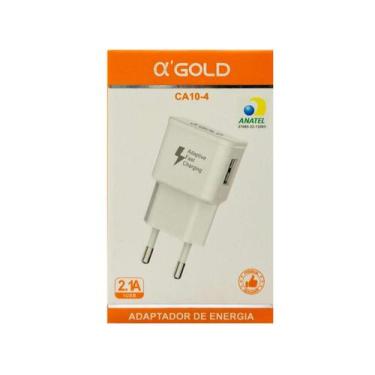 Imagem de Fonte Carregador Celular USB 2.1A A'Gold CA10-4 - Alphagold