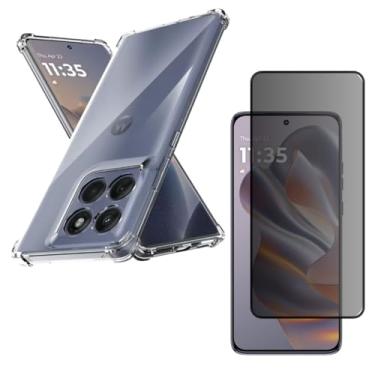 Imagem de Blance, Kit Capa Anti Impacto + Película De Privacidade Para Moto Edge 50 Neo