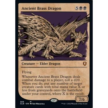 Imagem de Magic: the Gathering - Ancient Brass Dragon (389) - Showcase - Foil - Battle for Baldur's Gate