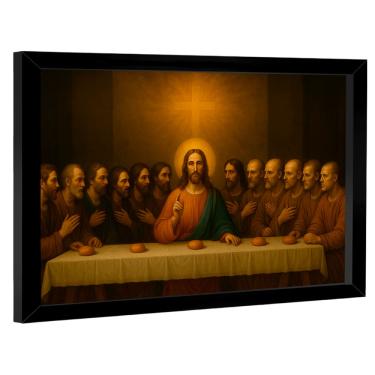 Imagem de Quadro Decorativo Santa Ceia Realista