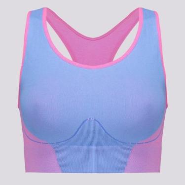 Imagem de Top Selene Nadador Feminino, Azul, Rosa, M