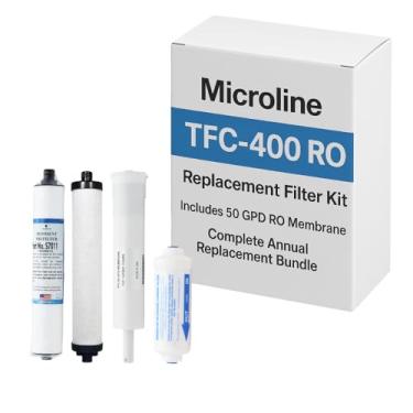 Imagem de Autêntico kit de filtro de substituição Microline TFC-400 RO (inclui membrana 50 GPD)
