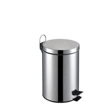 Imagem de Lixeira Inox Com Pedal Cesto De Lixo Interno Removivel  12 Litros Casita