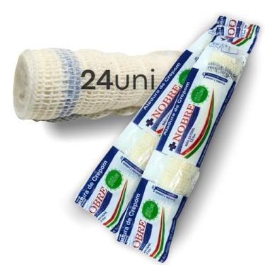 Imagem de Atadura elástica crepom 13 fios - 12cm x 1,8m - 24 rolos