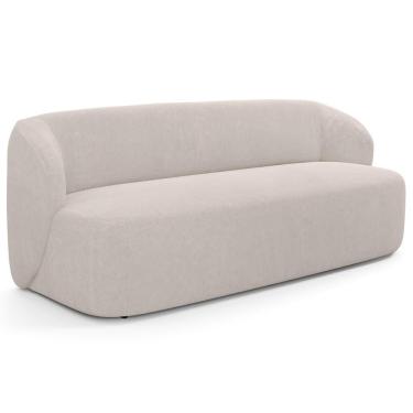 Imagem de Sofá 2 Lugares Orgânico Para Sala De Estar Living 170cm Heidy F04 Bouclê Bege - Lyam Decor