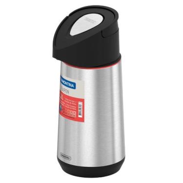 Imagem de Garrafa Térmica Exata de 1,2 Litros Tramontina em Aço Inox, 1,2L, Prat