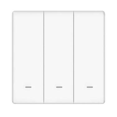Imagem de Interruptor Smart Bat. 3v, 3 Teclas, Ble+Sigmesh Myhouse X, Branco - E