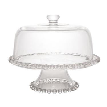 Imagem de Prato Para Bolo De Cristal De Chumbo Pearl Com Pé Wolff