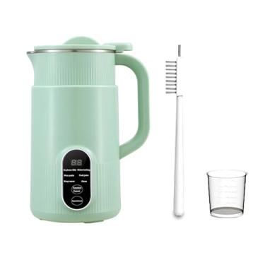 Imagem de Máquina automática de leite de nozes 6 em 1 – 800 ml para leite de amêndoa/aveia/soja e bebidas sem lactose, com início tardio/autolimpante/água fervente/suco, com copo medidor, escova para copo