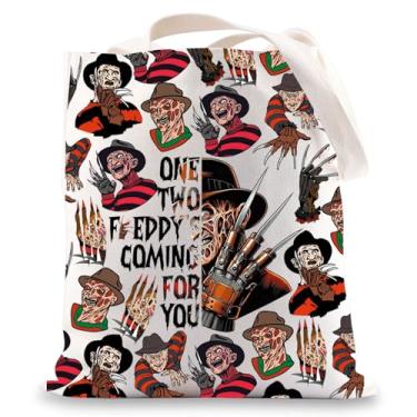 Imagem de BWWKTOP Dream Stalker Bolsa tiracolo inspirada em Slasher Presentes Horror Killer Bolsa de ombro Merch filme de terror, One Twe -Tg