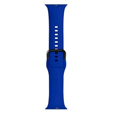 Imagem de Pulseira Apple Watch 38/40 mm Iplace, Beagá, Silicone Azul Royal