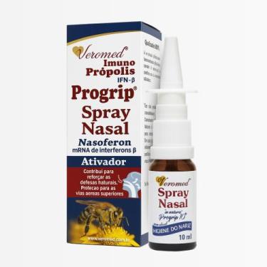 Imagem de Propolis Nasal Spray 10ml Veromed Progrip Higiene Nariz Extrato De Pro