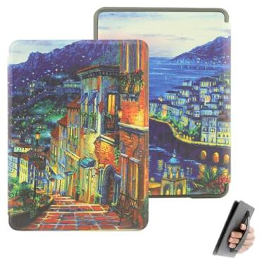 Imagem de GUKSRASO Capa para Kindle 11ª Geração 2024/2022 (6", Modelo: C2V2L3/RS23CV) - Feito de Material à Prova D'água, com Suspensão Automática, Alça de Mão