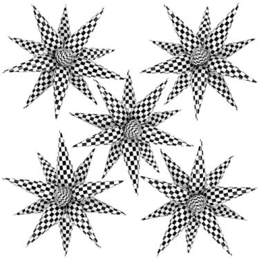 Imagem de Star Foil Balloons Explosion 12 Point Cone Balloons Magic Starburst Balloons Large for Wedding Anniversary Backdrop Birthday Party Decorations (Black and White ﻿)