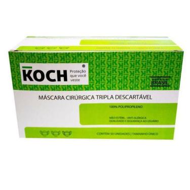 Imagem de Máscara Cirúrgica c/ Elástico c/50 Koch