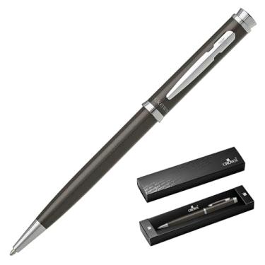 Imagem de Caneta Crown Esferográfica Amsterdan Diversas Cores (CINZA-ESCURO)