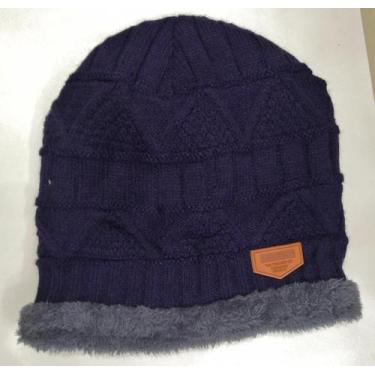 Imagem de touca Inverno com Forrado Pelúcia Gorro Beanie Proteção Frio - Genéric