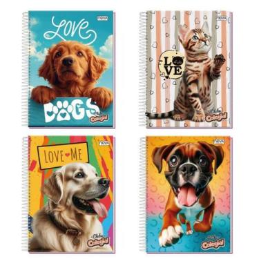 Imagem de Caderno 1 Matéria 80Folhas Nova Mix Feminino Sortido