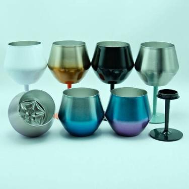 Imagem de (F) Copo De Coquetel 2 Em 1 420mlIsolamento Duplo para Café cha, sucos